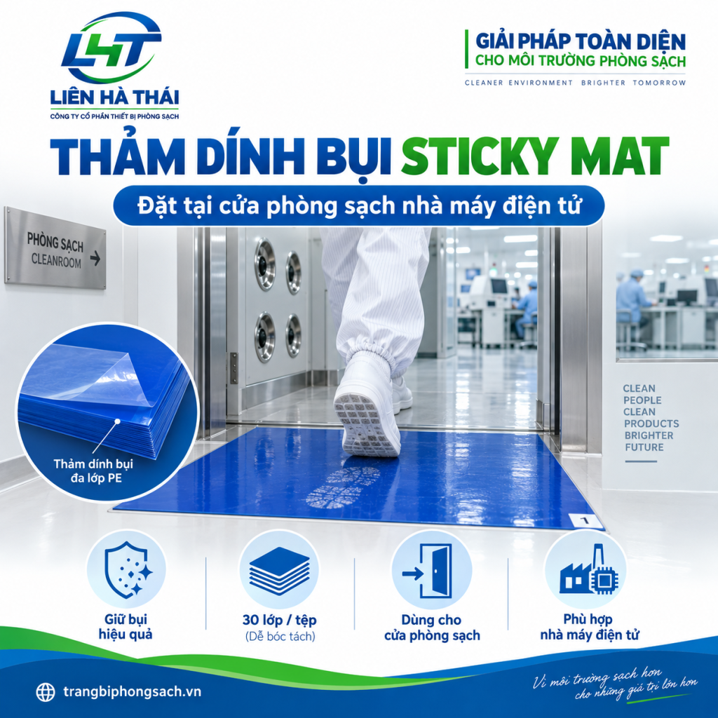 Thảm Dính Bụi Sticky Mat: Bảng Giá Sỉ & Hướng Dẫn Sử Dụng Đúng Cách