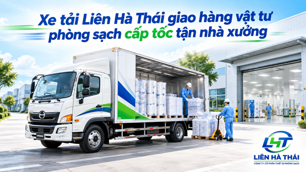 Liên Hà Thái giao hàng vật tư phòng sạch cấp tốc tận nhà xưởng