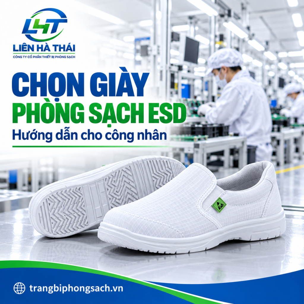 Hướng Dẫn Lựa Chọn Giày Phòng Sạch Chống Tĩnh Điện ESD Cho Công Nhân