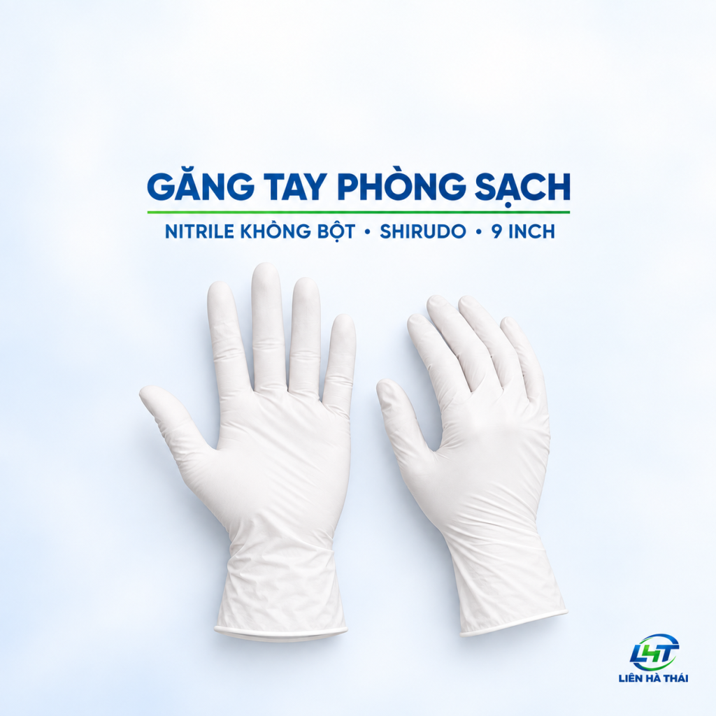 găng tay phòng sạch nitrile không bột