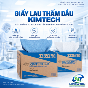 Giấy lau thấm dầu Kimtech (Khăn lau thấm dầu mỡ công nghiệp Kimtech)