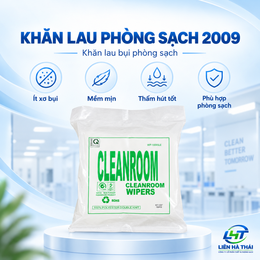 Khăn lau phòng sạch 2009 dùng trong phòng sạch Liên Hà Thái
