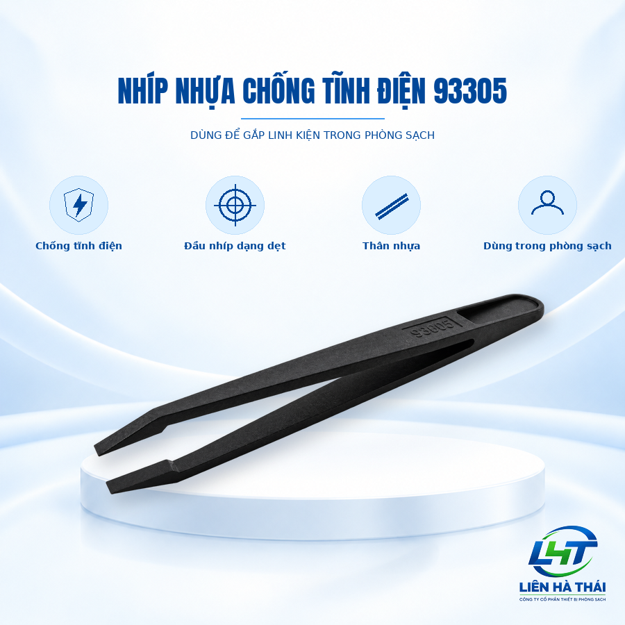 Nhíp nhựa 93305 chống tĩnh điện (Nhíp nhựa ESD 93305 / Nhíp gắp linh kiện nhựa 93305)