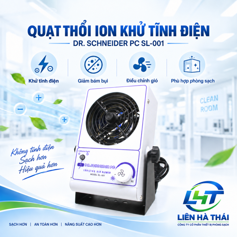 Quạt thổi ion khử tĩnh điện Dr. Schneider PC SL-001