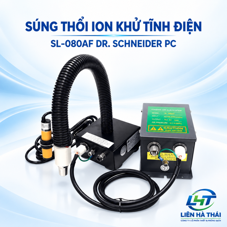 Súng thổi ion khử tĩnh điện SL-080AF Dr. Schneider PC (Súng ion vòi rồng SL-080AF)