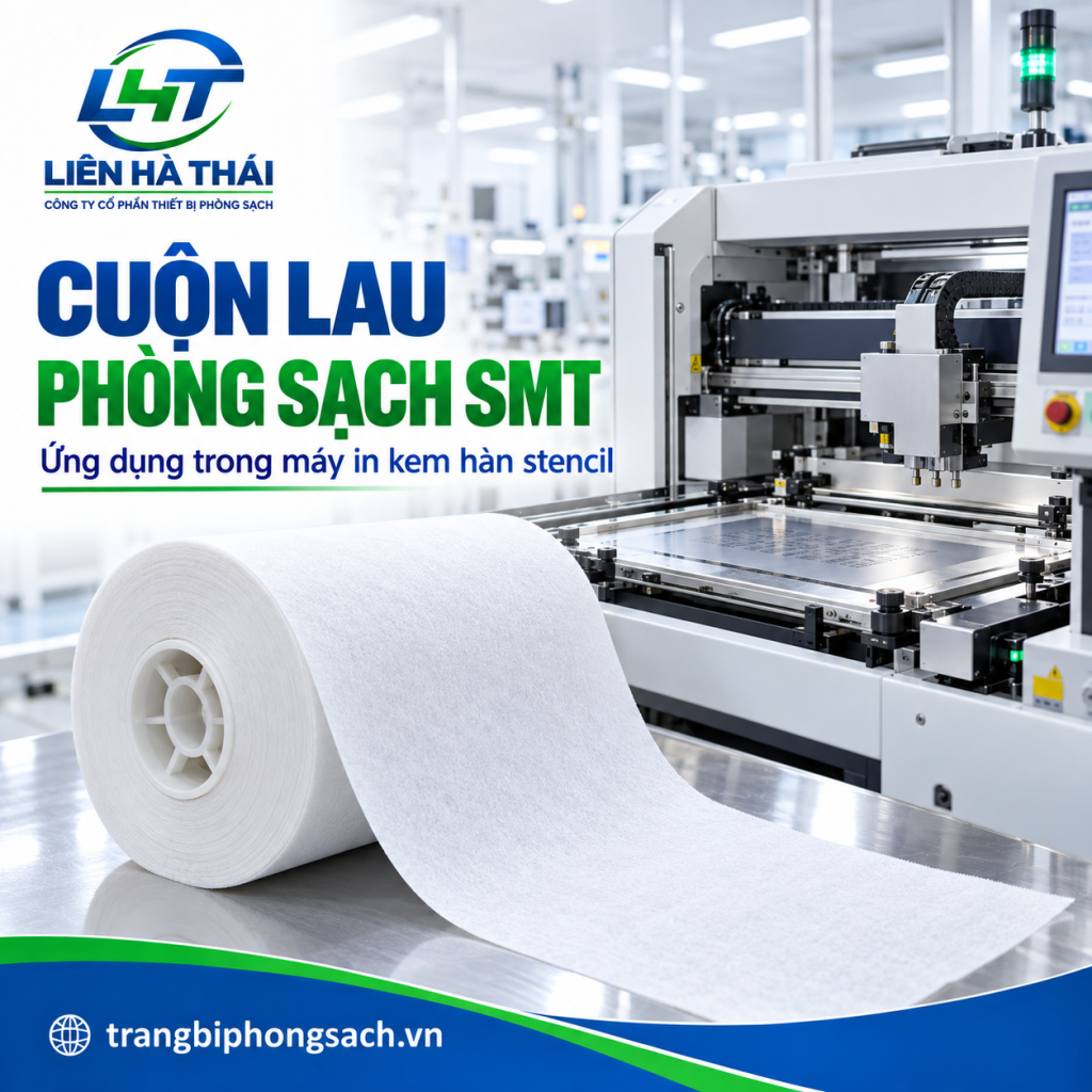 Ứng Dụng Của Cuộn Lau Phòng Sạch SMT Trong Máy In Kem Hàn Stencil