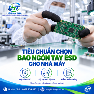 Tiêu Chuẩn Chọn Bao Ngón Tay Chống Tĩnh Điện ESD Cho Nhà Máy