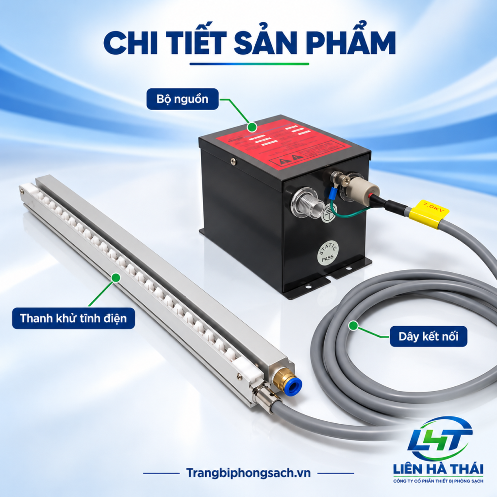 Chi tiết thanh khử tĩnh điện ST-504A Dr Schneider PC