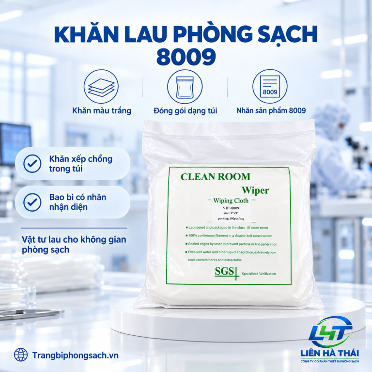 Khăn lau phòng sạch 8009 (Giấy lau phòng sạch 8009)