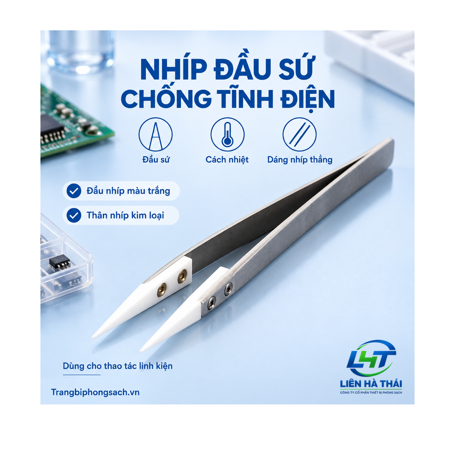 Nhíp Đầu Sứ Cách Nhiệt Chịu Nhiệt Độ Cao Chống Tĩnh Điện