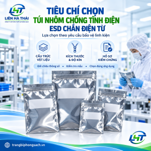 Tiêu Chí Chọn Túi Nhôm Chống Tĩnh Điện ESD Chắn Điện Từ Đạt Chuẩn