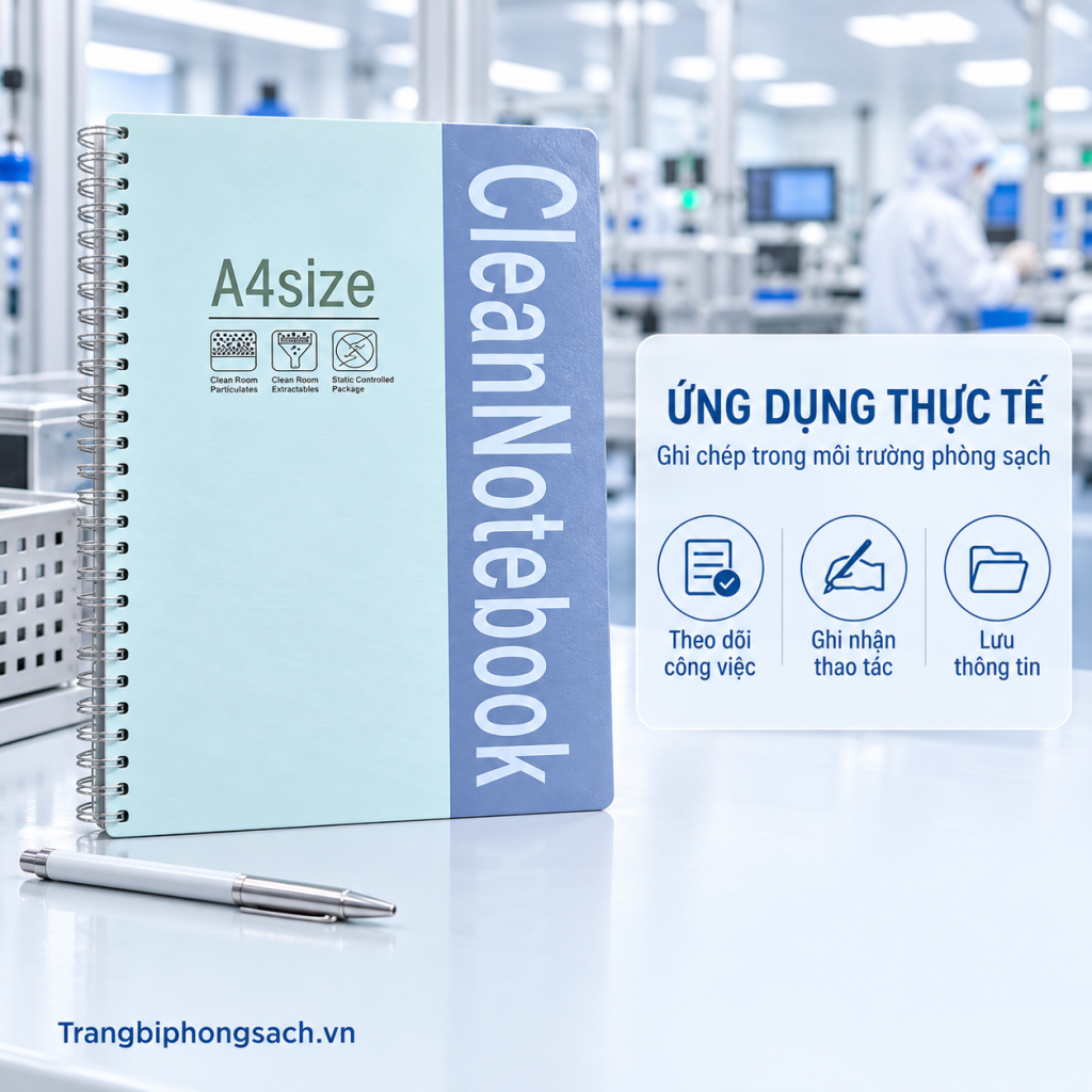 Ứng dụng vở phòng sạch A4 trong kiểm tra QA QC